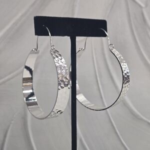 Silver Boston Earrings by Leslie Curtis